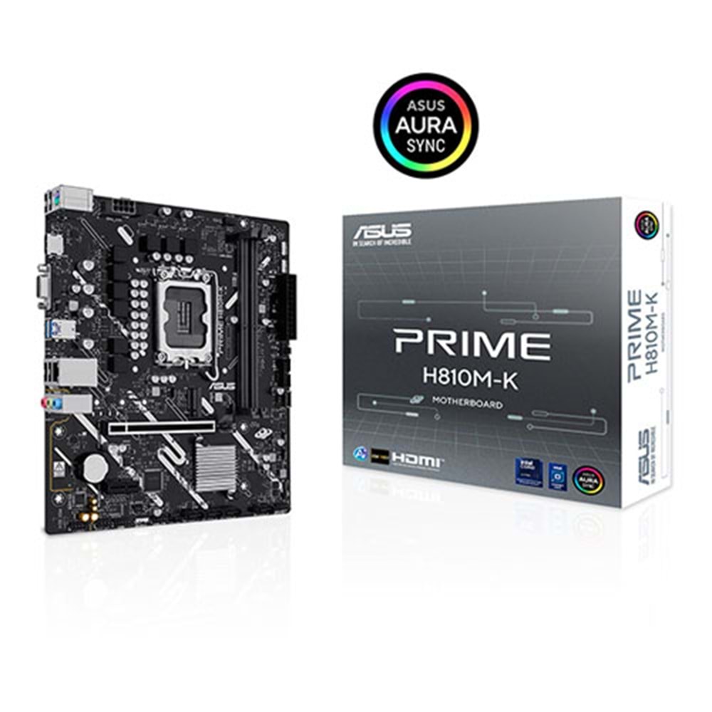 ASUS PRIME H810M-K DDR5 HDMI PCIE 4.0 1851p mATX