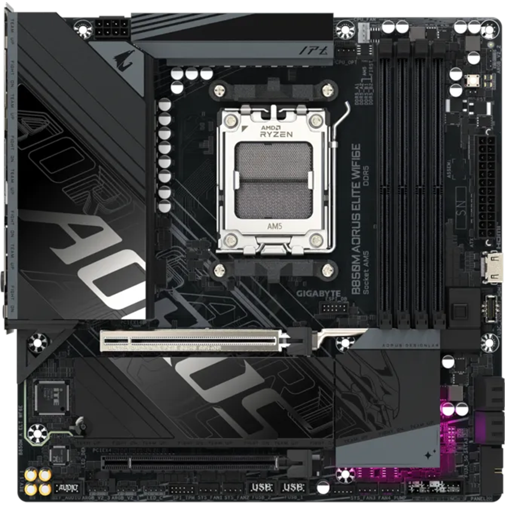 GIGABYTE B850M AORUS ELITE WIFI6E DDR5 HDMI-TP TYPEC PCEI 5.0 AM5 mATX