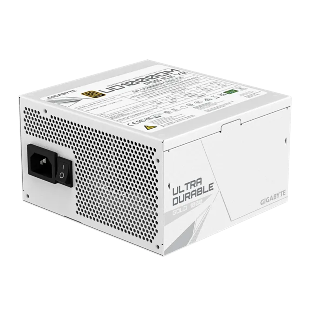 GIGABYTE 1000w 80+Gold GP-UD1000GM PG5 ICE Tam Modüler Power Supply Beyaz