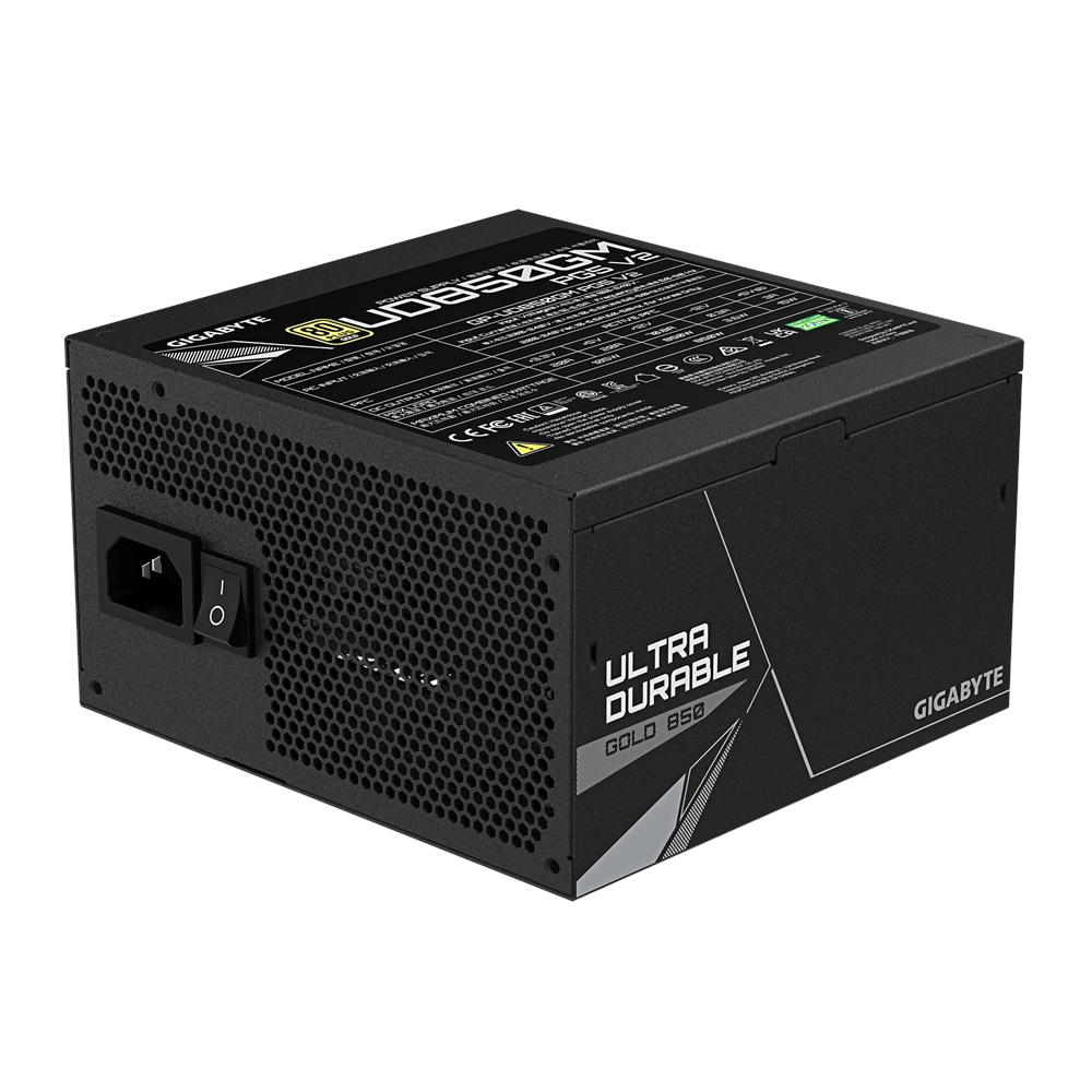 GIGABYTE 850W 80+ Gold UD850GM Tam Modüler Power Supply