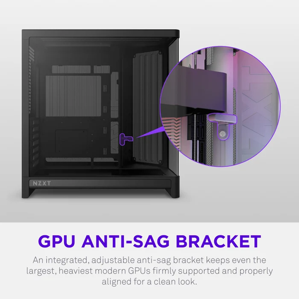 NZXT H6 RGB+ CC-H62FB-P1 Dual-Chamber Gaming Mid-Tower PC Kasası