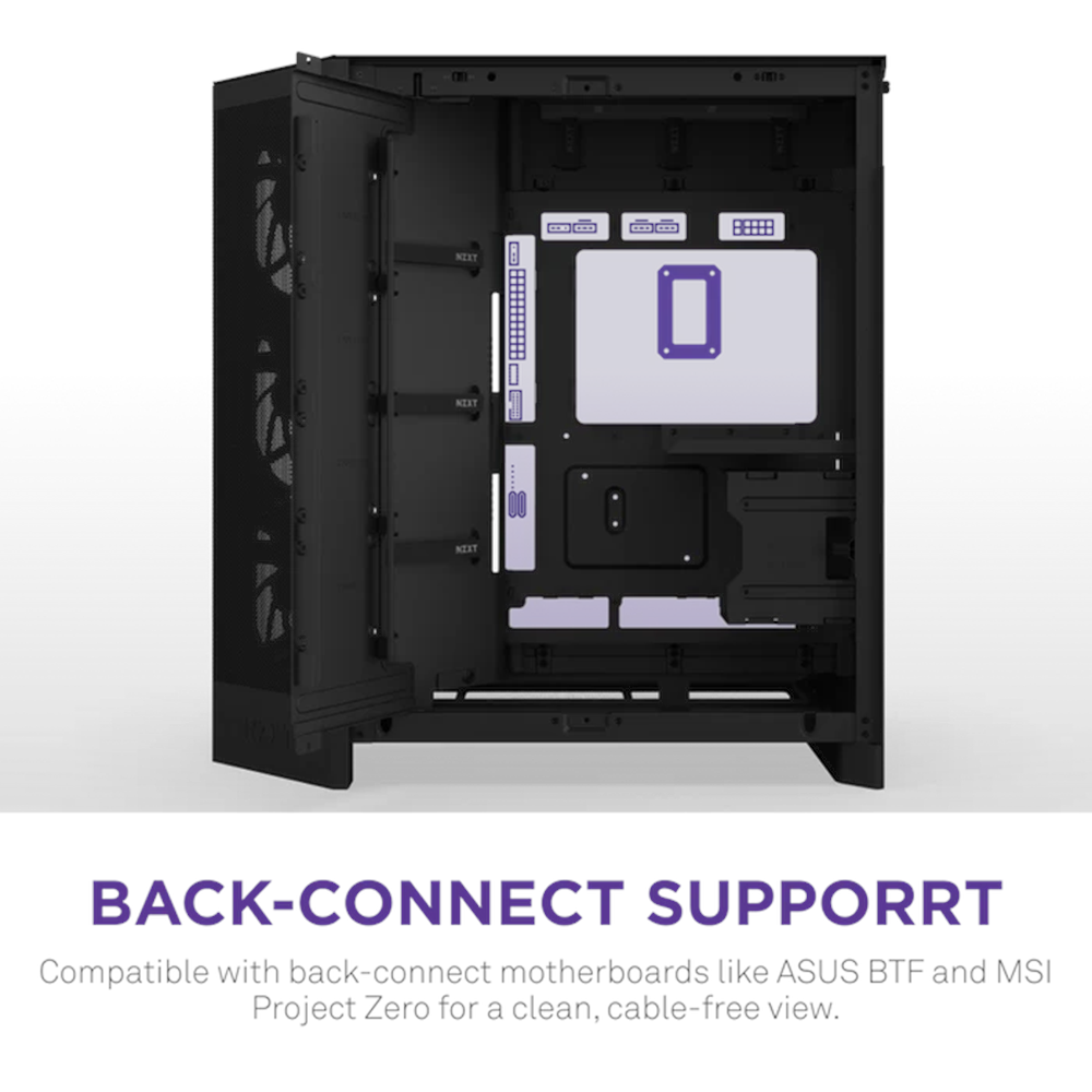 NZXT H9 FLOW RGB 2025 CM-H92FB-P1 Dual-Chamber EATX PC Kasası