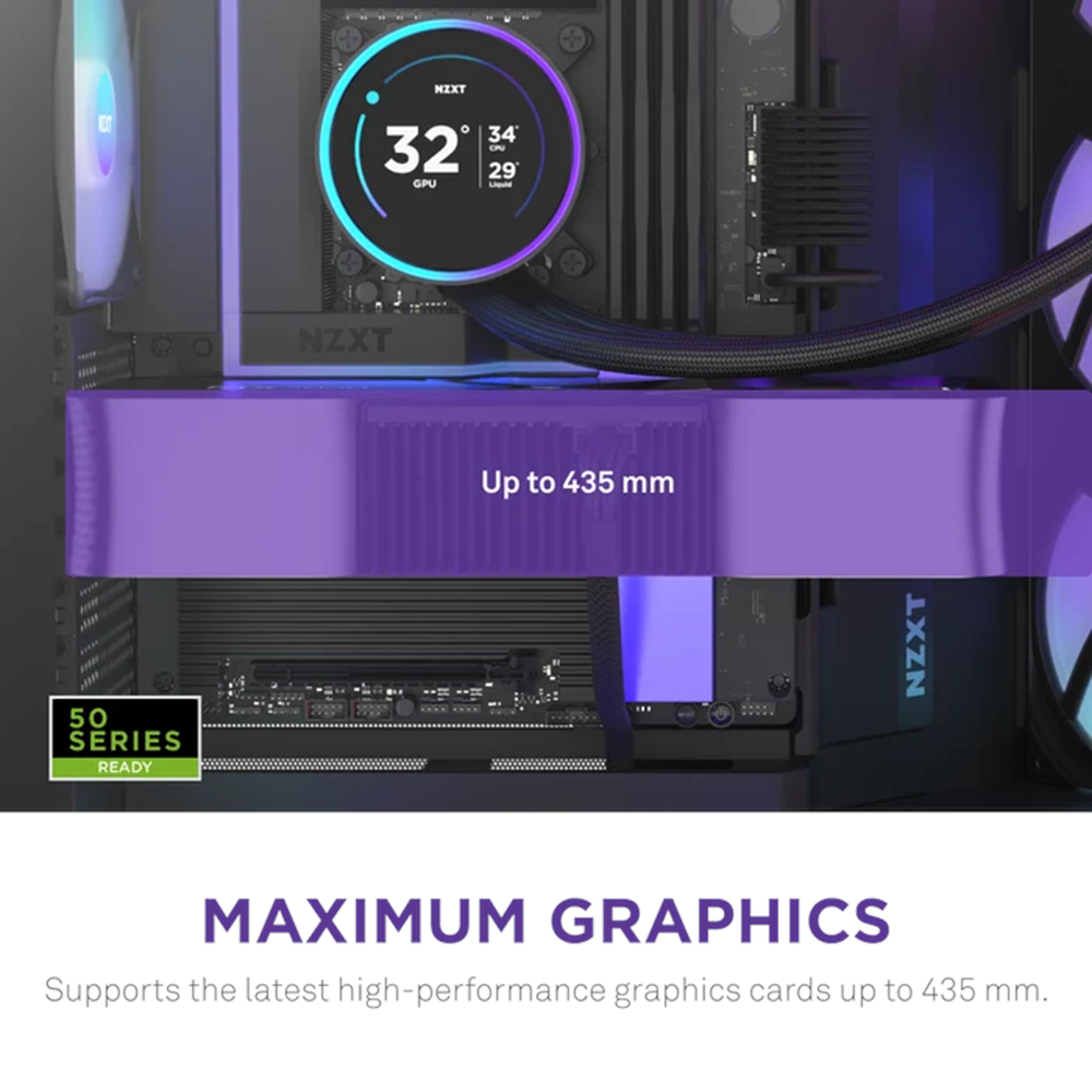 NZXT H9 FLOW RGB 2025 CM-H92FB-P1 Dual-Chamber EATX PC Kasası