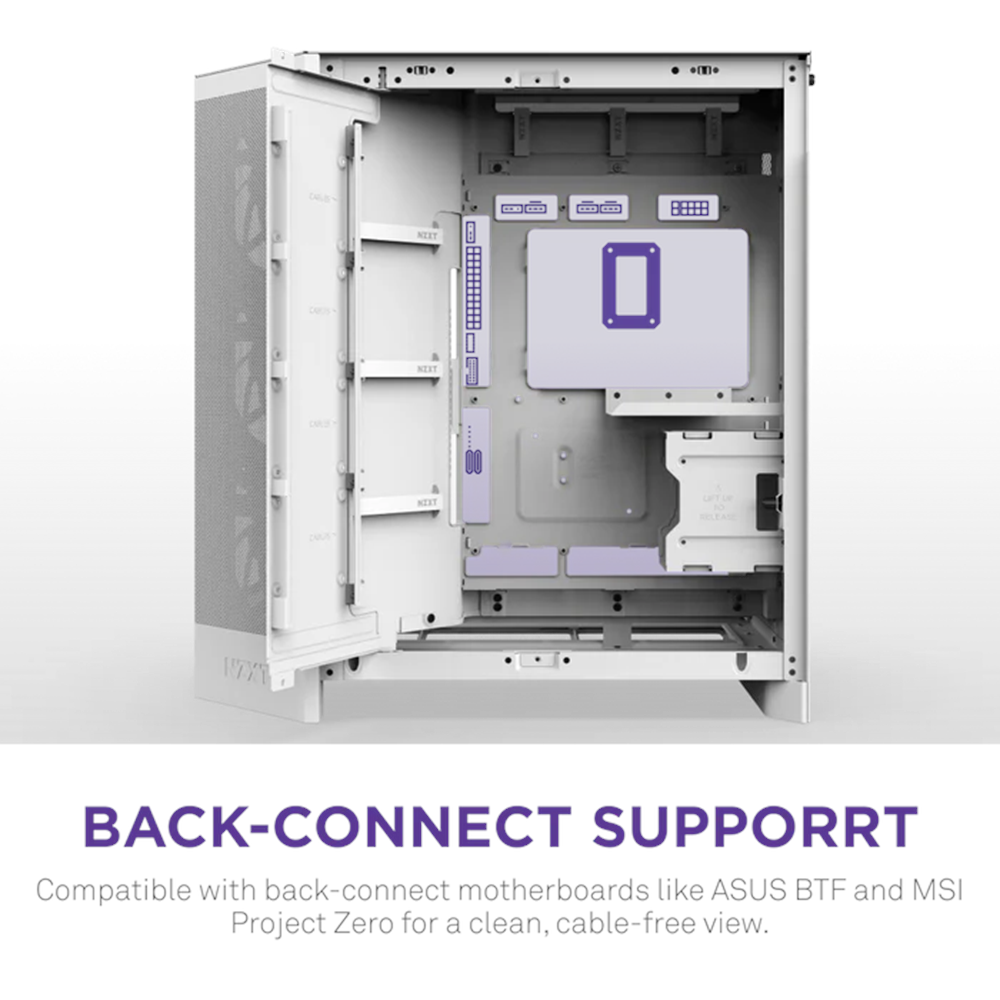 NZXT H9 FLOW RGB 2025 ARGB CM-H92FW-P1 Gaming Mid-Tower PC Kasası Beyaz