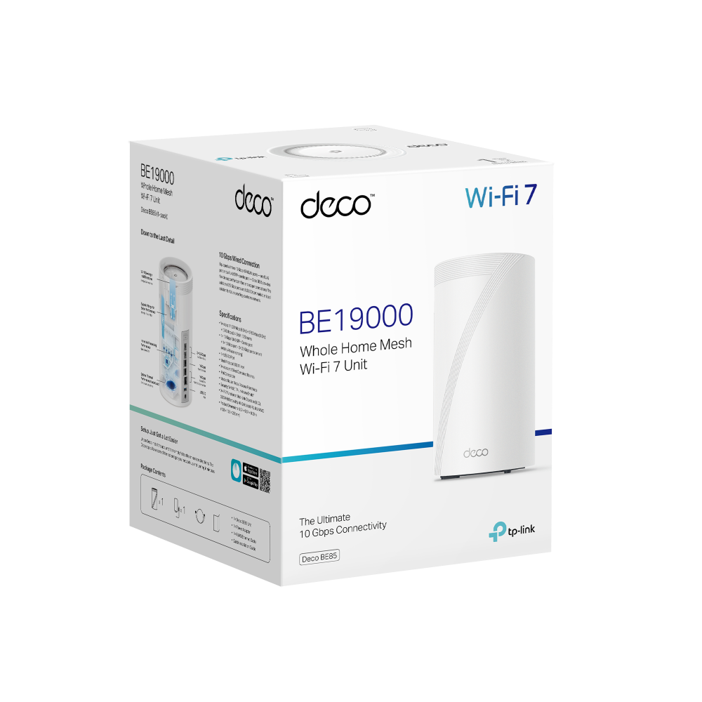 TP-LINK DECO-BE85 WIFI7 BE19000 Üç Bant Mesh Router