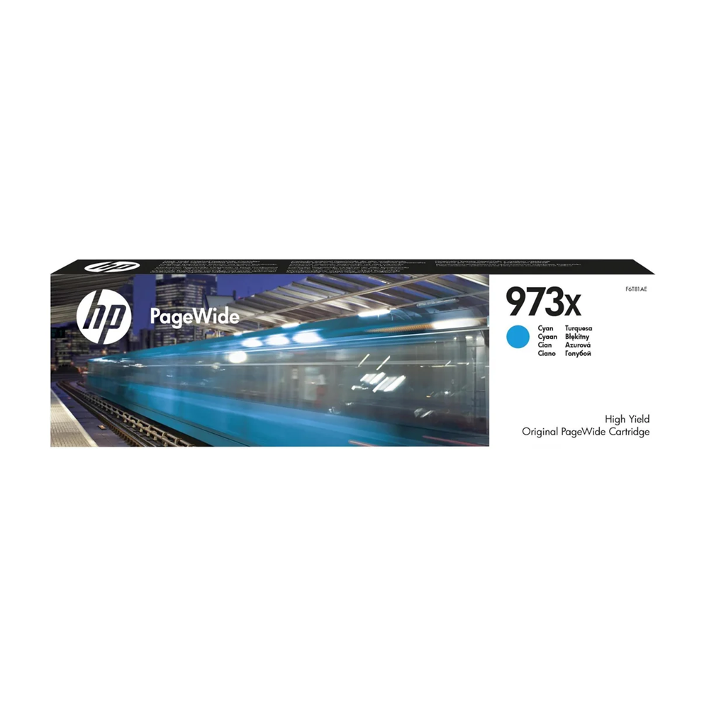 HP F6T81A No 973X Camgöbeği 85,5 ml Yüksek Kapasiteli Orijinal PageWide Kartuş 7.000 Sayfa