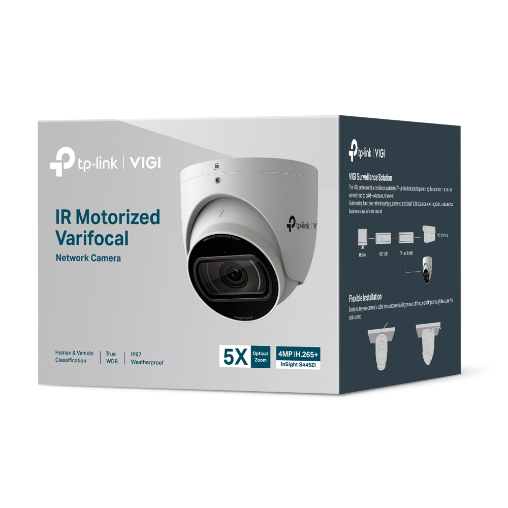 TP-LINK 4MP DOME MOTORIZE IP67 IK10 5X Optik Zoom IP Kamera INSIGHT-S445ZI