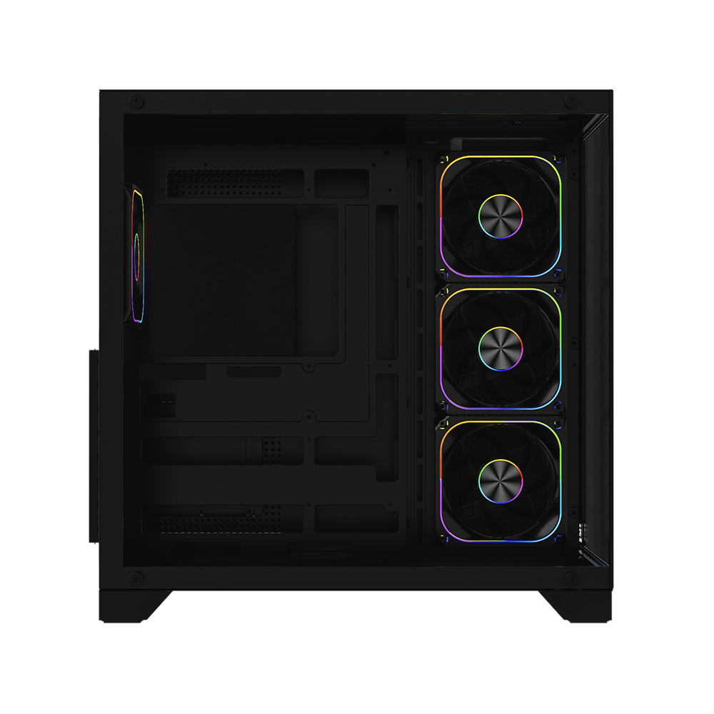 POWERBOOST 750W 80+ BRONZE PB-C9025B 4-RGB Fanlı SeaView Gaming Mid-Tower PC Kasası