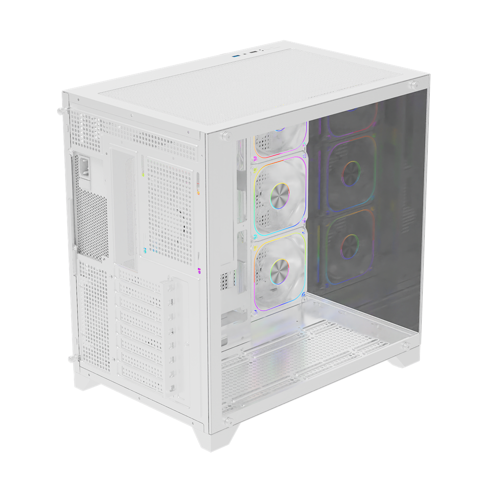 POWERBOOST 750W 80+ BRONZE PB-C9025W 4-ARGB Fanlı Gaming Mid-Tower PC Kasası Beyaz