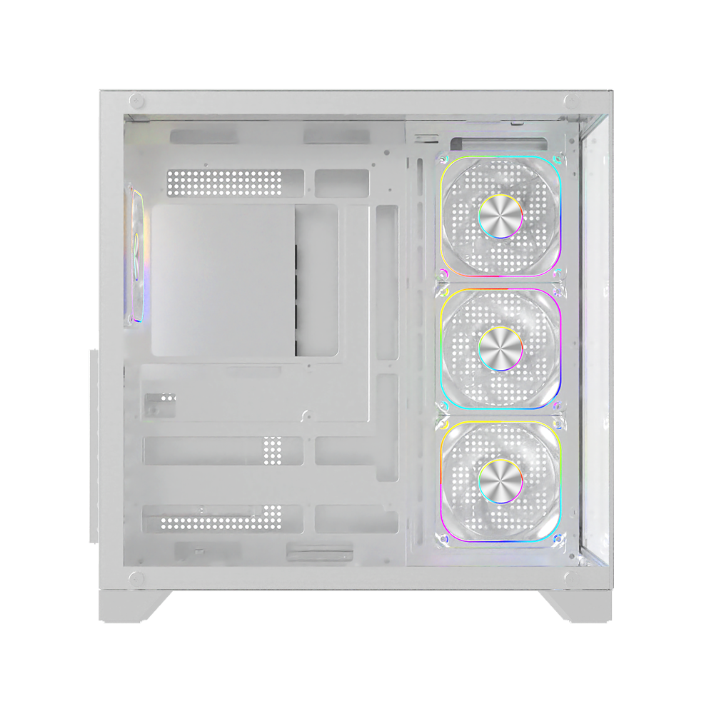 POWERBOOST 750W 80+ BRONZE PB-C9025W 4-ARGB Fanlı Gaming Mid-Tower PC Kasası Beyaz