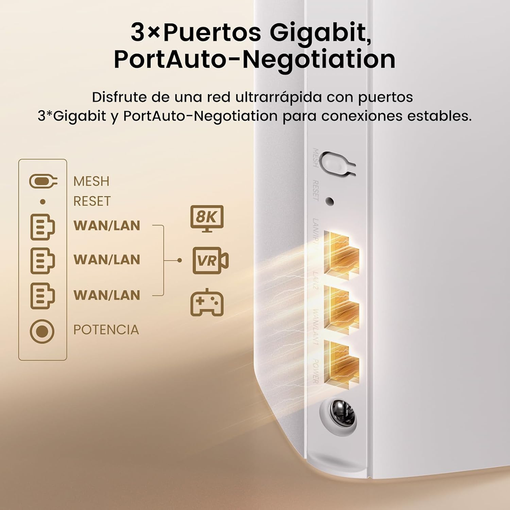 TENDA ME3 PRO 2P WIFI7 BE3600 Mesh Router 2'li paket