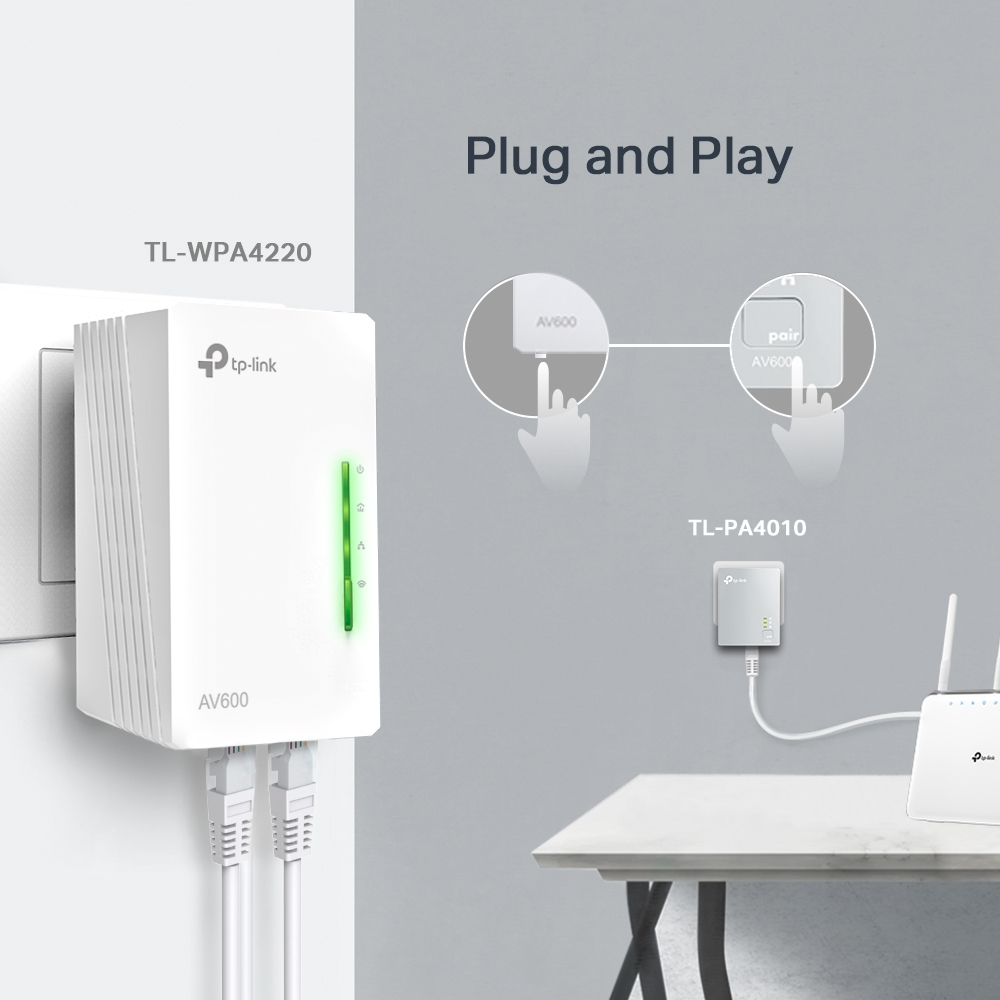 TP-LINK TL-WPA4220KIT Kablosuz Wıfı Powerline Menzil Genişletici