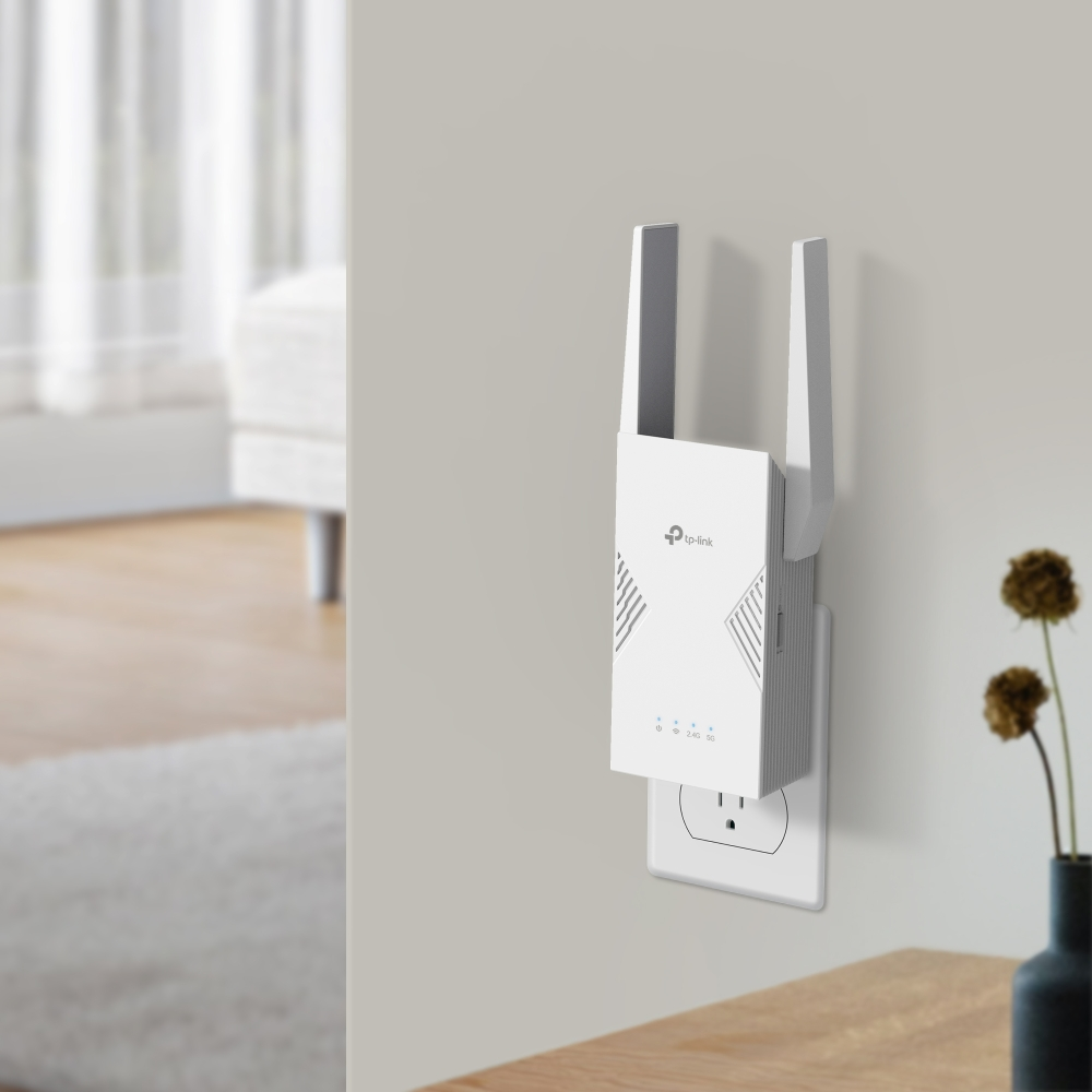 TP-LINK RE235BE WIFI7 BE3600 Çift Bant Menzil Genişletici Priz Tip