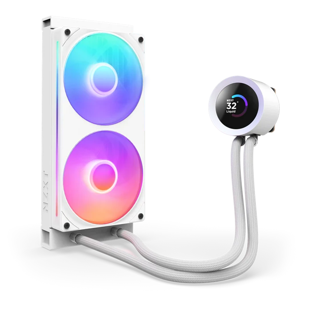 NZXT 240MM LCD KRAKEN RL-KR240-W2 ARGB AM5-1851p Sıvı Soğutmalı İşlemci Fanı Beyaz