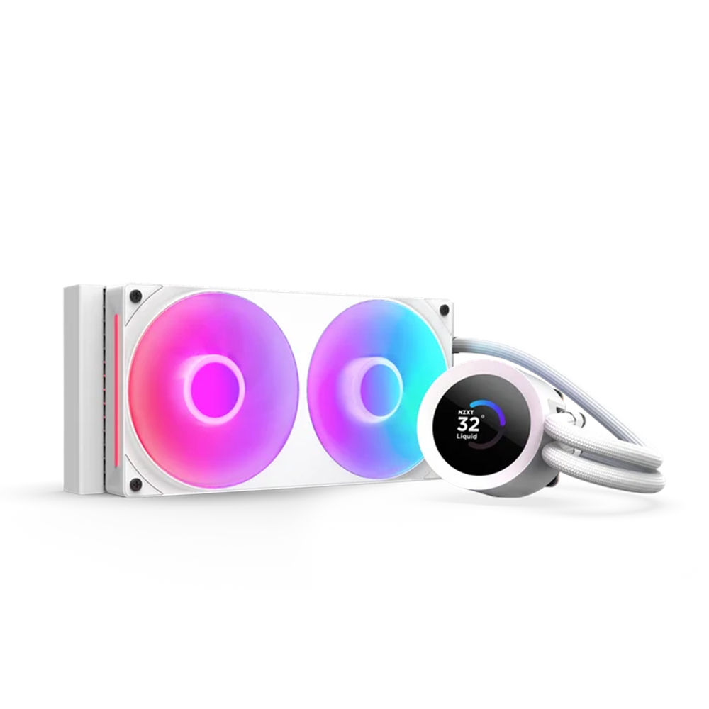 NZXT 240MM LCD KRAKEN RL-KR240-W2 ARGB AM5-1851p Sıvı Soğutmalı İşlemci Fanı Beyaz