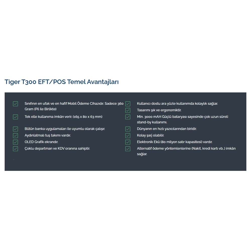 Hugin Tiger T300 Mobil Yeni Nesil Pos Yazarkasa (4g)