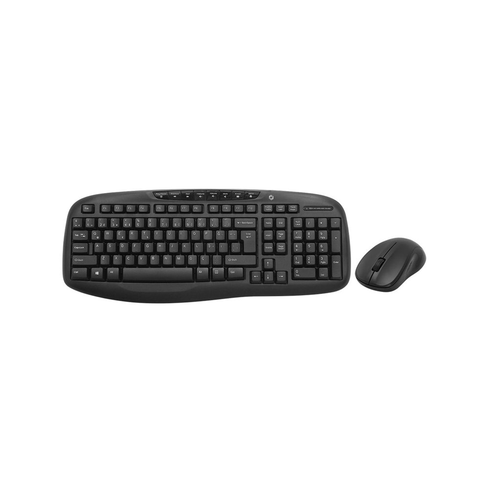 FRISBY FK-4830WQ Kablosuz Q Trk Optic Mouse Siyah Multimedya Klavye - Mouse