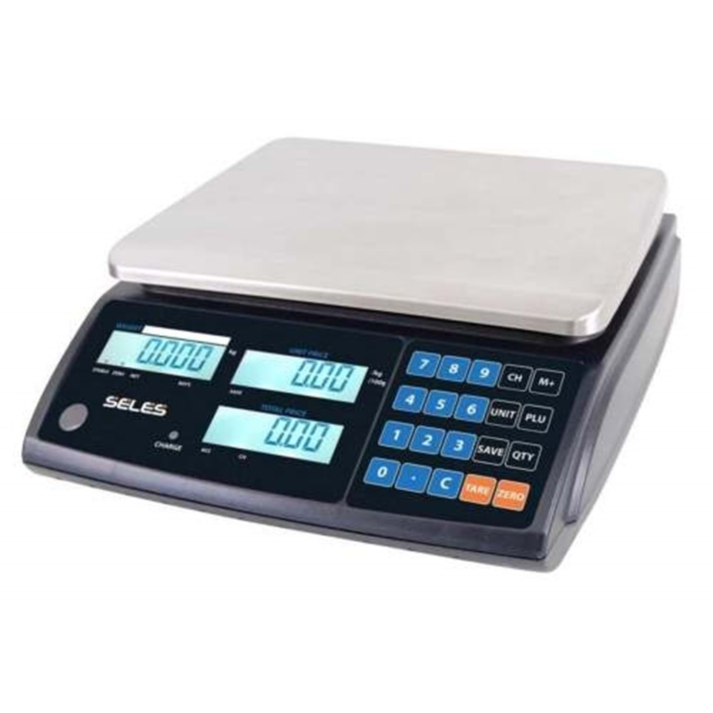 Akınsoft Entegreli SELES WTP-15KG RS232 Fiyat Hesaplamalı Terazi
