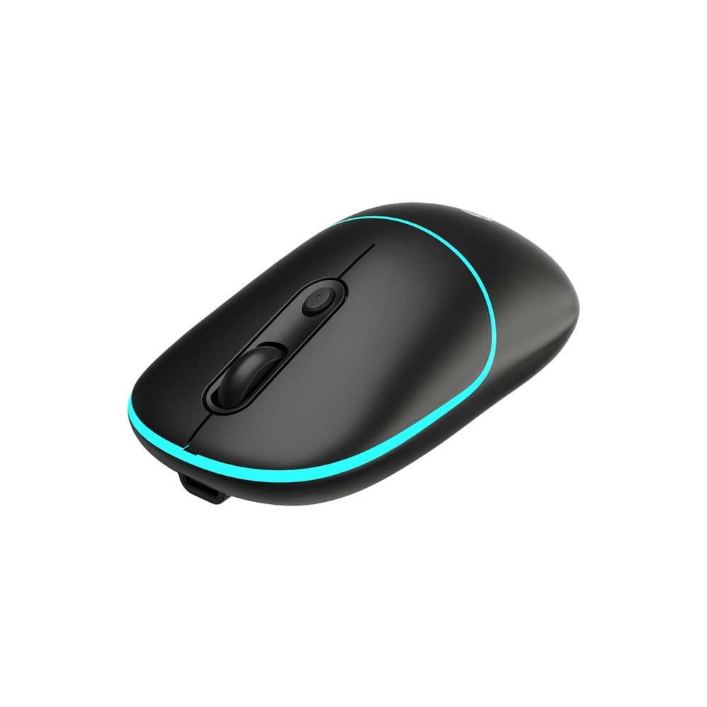LENOVO LECOO WS210 Kablosuz + Bluetooth Sessiz Şarjlı 1600dpi Optic Siyah M