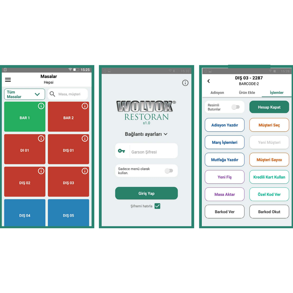 Akınsoft Wolvox Restoran Lite Paket