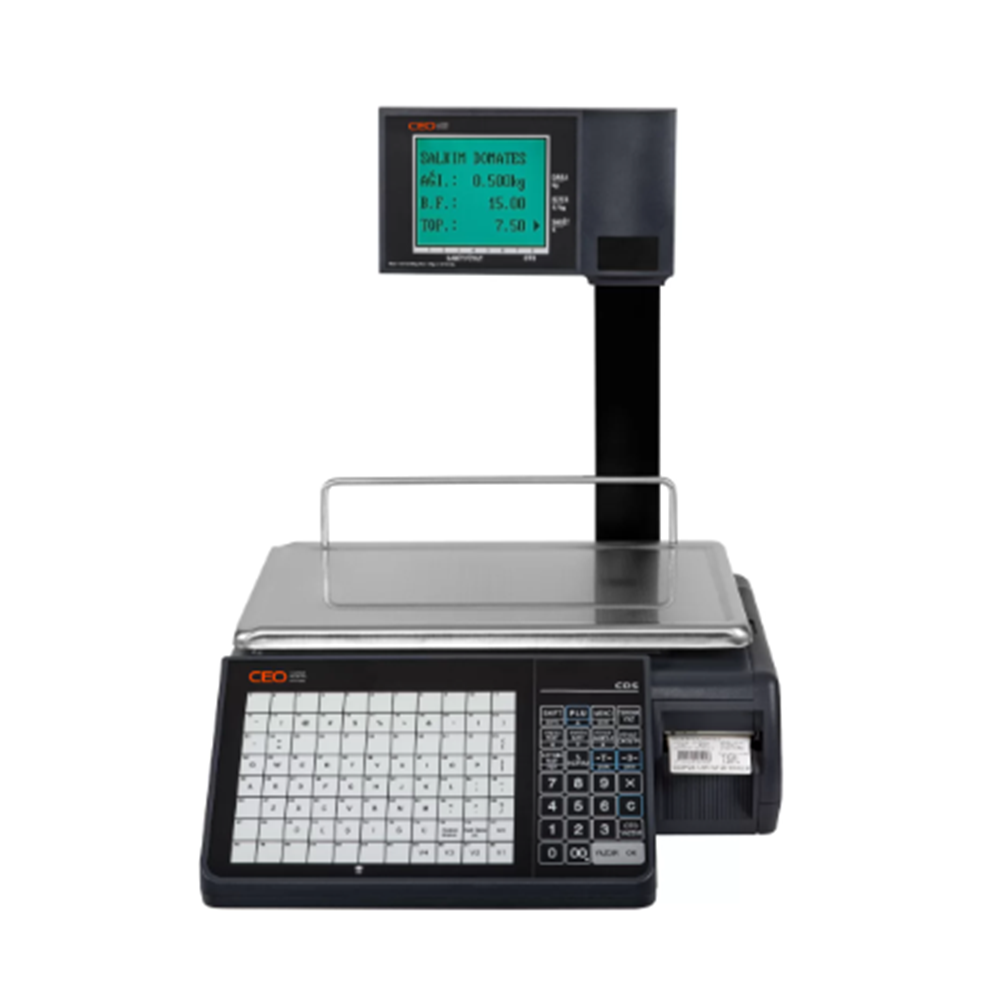 CEOPOS CDS-A5 BARKODLU TERAZİ 30 Kg / M 3 KADEMELİ 2/5/10 g HASSASİYETLİ TİCARİ ONAYLI