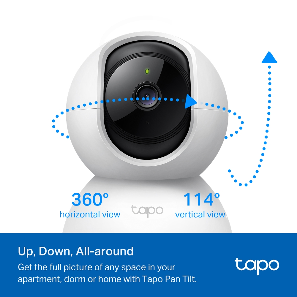 TP-LINK 2mp 4mm Kablosuz Wıfı Pan-Tilt IP Kamera Tapo C200