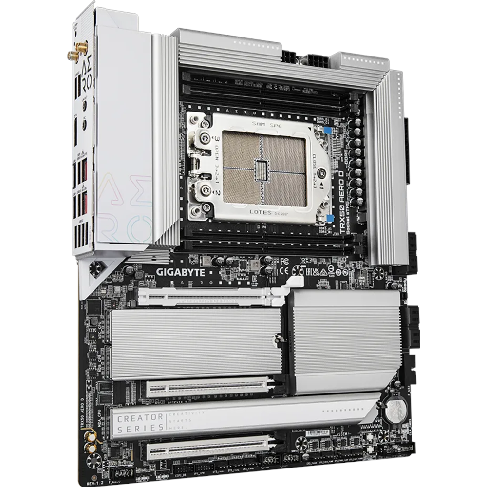 GIGABYTE TRX50 AERO DDR5 ECC RDIMM WIFI7 PCIE 5.0 sTR5 EATX