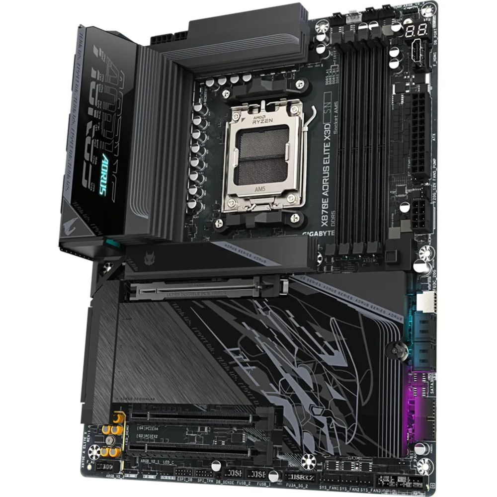 GIGABYTE X870E AORUS ELITE X3D WIFI7 DDR5 HDMI-DP TYPEC PCIE 5.0 AM5 ATX