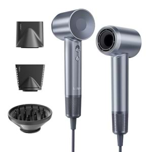 Laifen Swift Yüksek Hızlı Saç Kurutma Makinesi Gümüş/ Mavi 1600W 3 Başlıklı