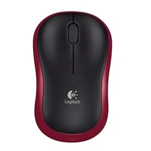 LOGITECH M185 Kablosuz Siyah/Kırmızı Mouse (910-002237)