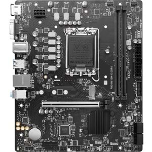 MSI PRO H610M-E DDR4 M2 PCIe NVME HDMI PCIe 16X v4.0 1700p mATX