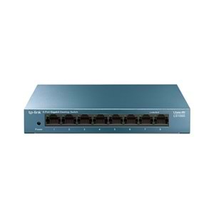 TP-LINK 8port LS108G GIGABIT Yönetilemez Switch Masaüstü