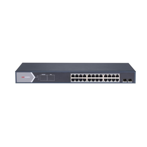 HIKVISION 24port PoE 225W 2-SFP Gigabit Yönetilemez Switch DS-3E0526P-E/M