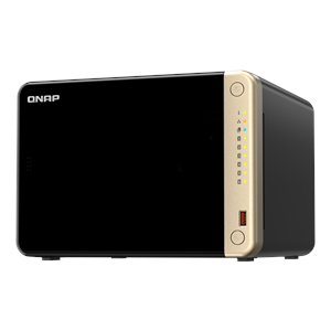 QNAP 6diskli ARM QC - 8GB RAM 2-2.5GbE Nas Server TS-664-8G Distribütör Garantili