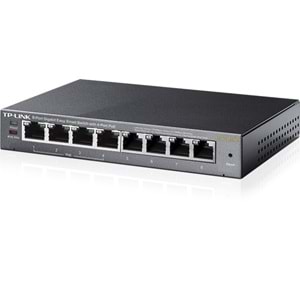 TP-LINK 8port / 4port PoE 65W Gigabit Yönetilebilir Switch TL-SG108PE