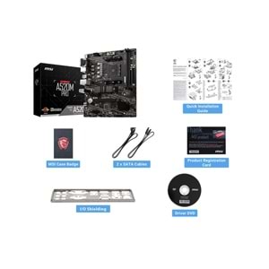 MSI A520M PRO DDR4 HDMI-DP PCIE 4.0 AM4 mATX