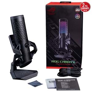 ASUS ROG Carnyx 24-Bit/192kHz RGB Profesyonel USB Oyuncu ve Yayıncı Mikrofonu / 90YH03Z0-BAUA00