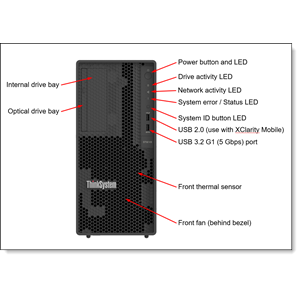 LENOVO THINKSYSTEM ST50 v3 7DF31001EA XEON 6315P-16GB DDR5 UDIMM-X2480GB SSD-Tower Sunucu