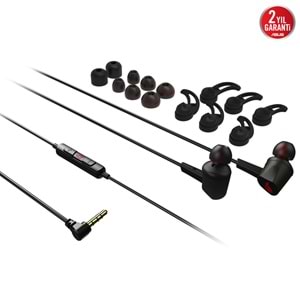 ASUS ROG Cetra II Core 90YH02V1-B2UA00 3.5mm 9.4mm Sürücü Mikrofonlu Siyah Kulak İçi Oyuncu Kulaklığı / 90YH02V1-B2UA00