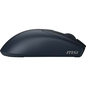 MSI FORGE GM340 W NAVY Kablosuz Oyuncu Faresi (6200 DPI, 2.4GHz / BT, PAW-3327)