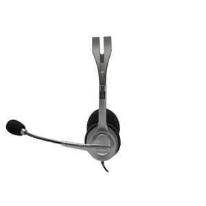 LOGITECH H111 Stereo 3.5mm Jack Gri Mikrofonlu Kulaklık 981-000593