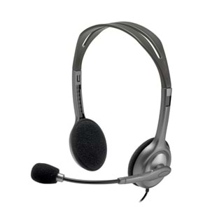 LOGITECH H111 Stereo 3.5mm Jack Gri Mikrofonlu Kulaklık 981-000593