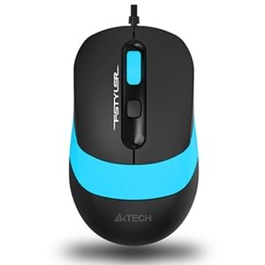 A4TECH FM10 Kablolu USB 1600dpi Siyah/Mavi Mouse