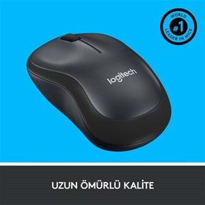 LOGITECH M220 Kablosuz Sessiz Gri/Siyah Mouse (910-004878)