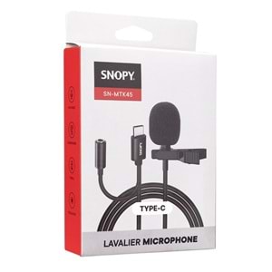 SNOPY SN-MTK45 TypeC Yaka Mikrofonu