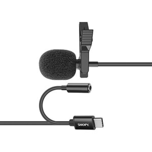 SNOPY SN-MTK45 TypeC Yaka Mikrofonu