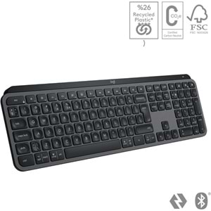 LOGITECH MX Keys S Kablosuz Q Trk Siyah Klavye (920-011594)
