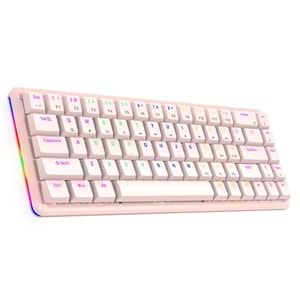 RAMPAGE Rebel Kablolu USB Q Trk Pembe Gaming Klavye Mouse