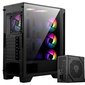 MSI MAG FORCE 120A 650W 80+ BRONZE Gaming Mid-Tower PC Kasası