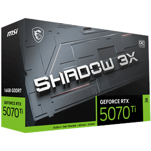 MSI RTX5070TI 16GB SHADOW 3X OC 16G GDDR7 256bit HDMI DP PCIe 5.0
